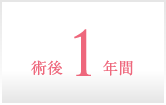 術後1年間